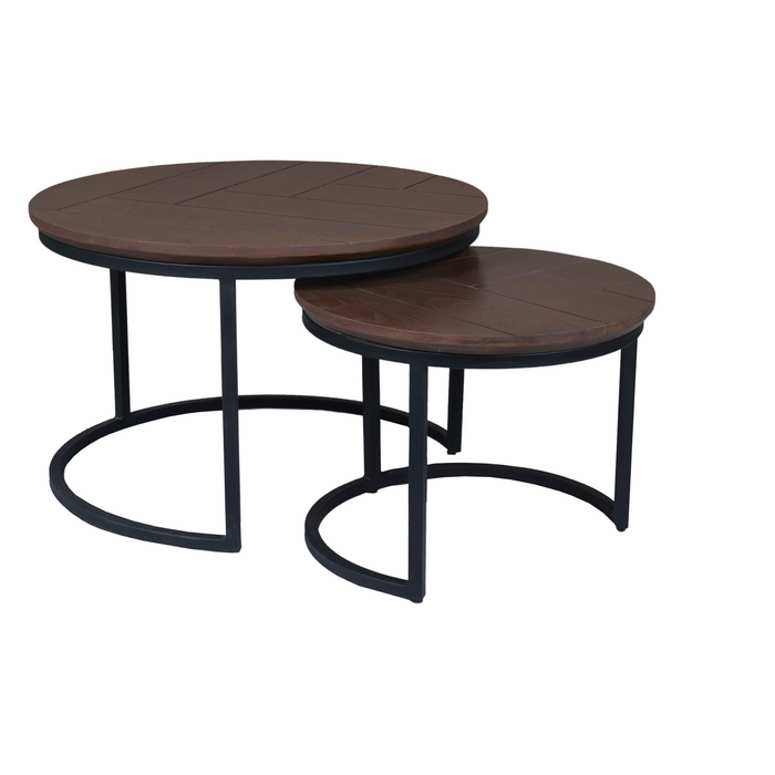 Salontafel Otik Zwart Metaal 70 cm STF 70x70x45 cm STF-3969-Salontafels-Starfurn