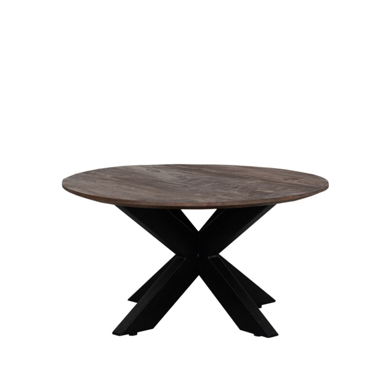 Salontafel Otis Espresso Mangohout 80 cm Rond 80x80x43 cm-Salontafels-LABEL51
