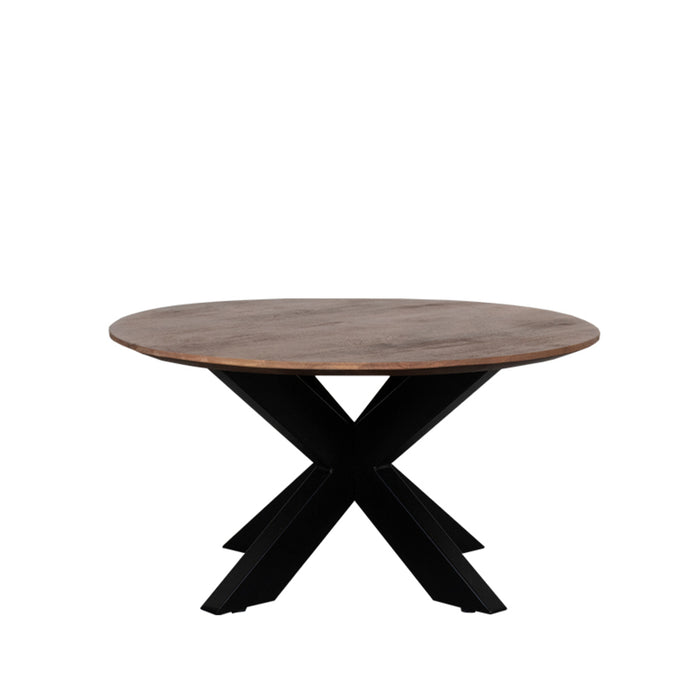 Salontafel Otis - Nature Smooth - Mangohout - 80 cm - Rond-Salontafels-LABEL51