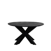 Salontafel Otis Zwart Mangohout 80 cm Rond 80x80x43 cm-Salontafels-LABEL51