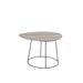 Salontafel Oval Distorted Mdf | Iron Natuurlijk | Zwart Small-Salontafels-J-Line