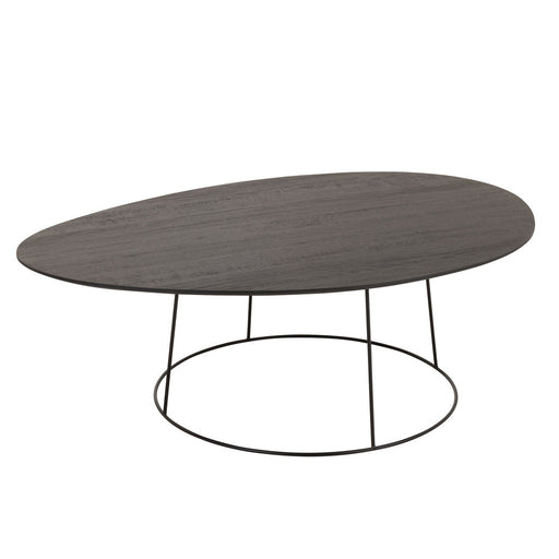 Salontafel Oval Hout | Metaal D Br-Salontafels-J-Line