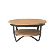 Salontafel Paras 70 cm Licht mango 70x70x35 cm-Salontafels-Starfurn