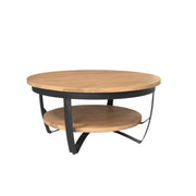 Salontafel Paras 70 cm Licht mango 70x70x35 cm-Salontafels-Starfurn