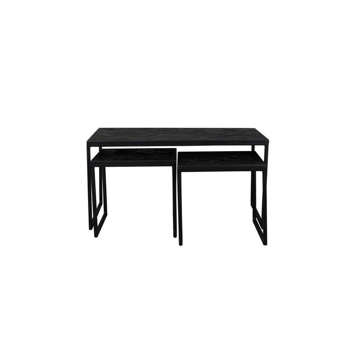 Salontafel Parker Set Of 3 Black-Salontafels-Creating Home