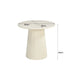 Salontafel Patrice Mangohout Crème wit 50 cm 50x50x46 cm-Salontafels-Livingfurn