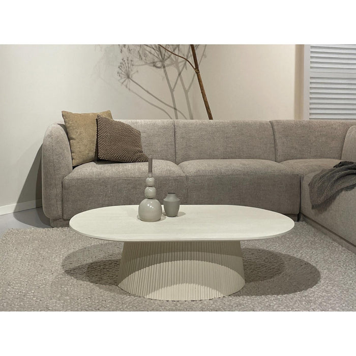 Salontafel Patrice Mangohout Crème wit 70x120 cm-Salontafels-Livingfurn