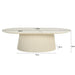 Salontafel Patrice Mangohout Crème wit 70x120 cm-Salontafels-Livingfurn
