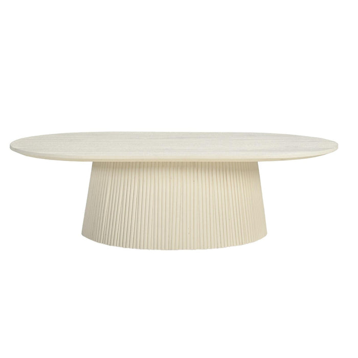 Salontafel Patrice Mangohout Crème wit 70x120 cm-Salontafels-Livingfurn