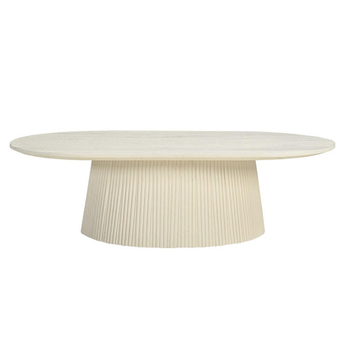 Salontafel Patrice Mangohout Crème wit 70x120 cm-Salontafels-Livingfurn