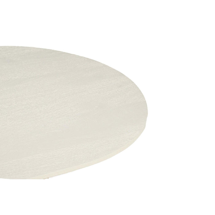 Salontafel Patrice Mangohout Crème wit 80 cm-Salontafels-Livingfurn