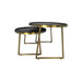 Salontafel Paulson - mangohout/antique gold - set van 2-Salontafels-HSM Collection