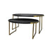 Salontafel Paulson - mangohout/antique gold - set van 2-Salontafels-HSM Collection