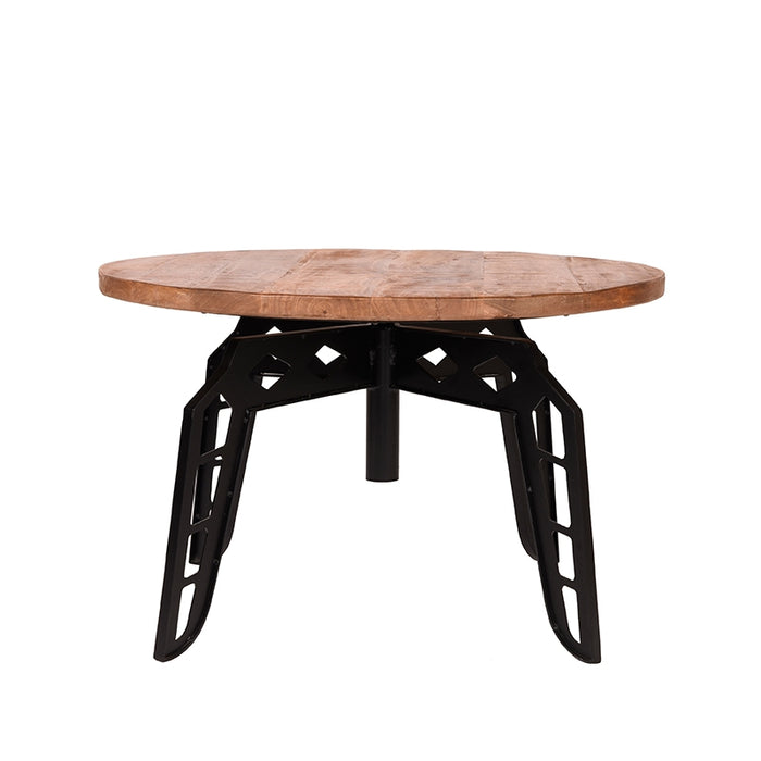 Salontafel Pebble Rough Mangohout 80 cm Rond 80x80x49 cm-Salontafels-LABEL51