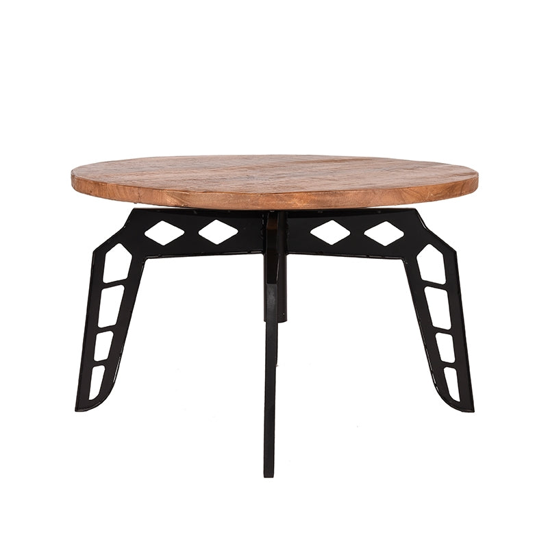 Salontafel Pebble Rough Mangohout 80 cm Rond 80x80x49 cm-Salontafels-LABEL51
