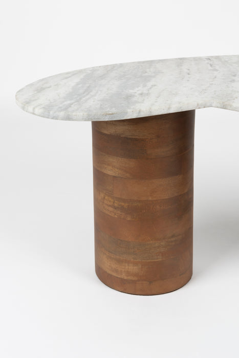 Salontafel Peli Marble Bruin 84x48 cm-Salontafels-Creating Home