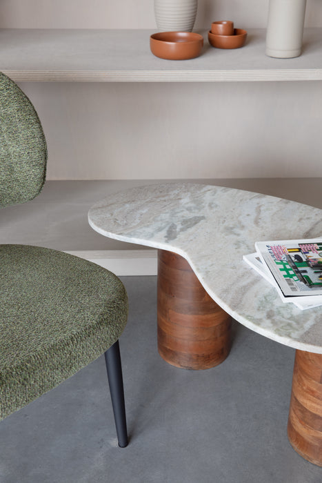 Salontafel Peli Marble Bruin 84x48 cm-Salontafels-Creating Home