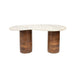 Salontafel Peli Marble Bruin 84x48 cm-Salontafels-Creating Home