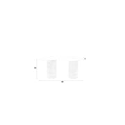Salontafel Peli Marble Bruin 84x48 cm-Salontafels-Creating Home