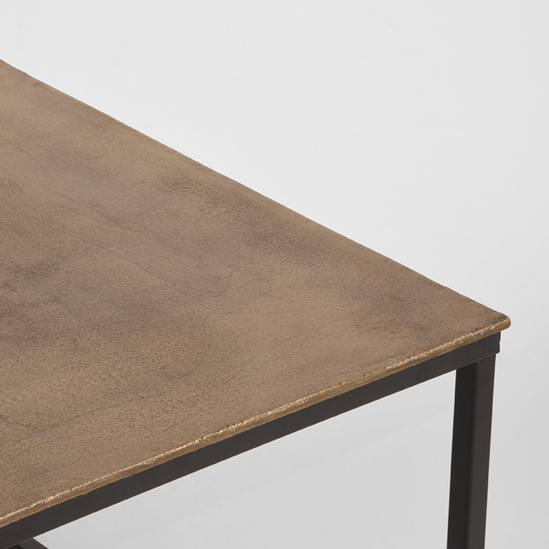 Salontafel Pride Antiek Goud Metaal 100 cm 60x100x45 cm-Salontafels-LABEL51