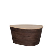 Salontafel Ravi Espresso Travertin 70 cm 70x50x37 cm-Salontafels-LABEL51