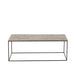 Salontafel Rectangle Aluminium | Iron Silver | Zwart-Salontafels-J-Line