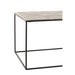 Salontafel Rectangle Aluminium | Iron Silver | Zwart-Salontafels-J-Line