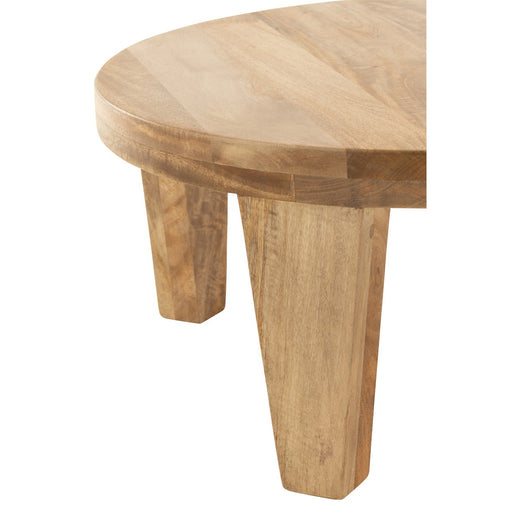 Salontafel Rond Mango Hout Natuurlijk-Salontafels-J-Line