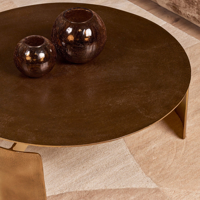 Salontafel Ronde salontafel Darwin L 90x90x28 cm-Salontafels-Starfurn