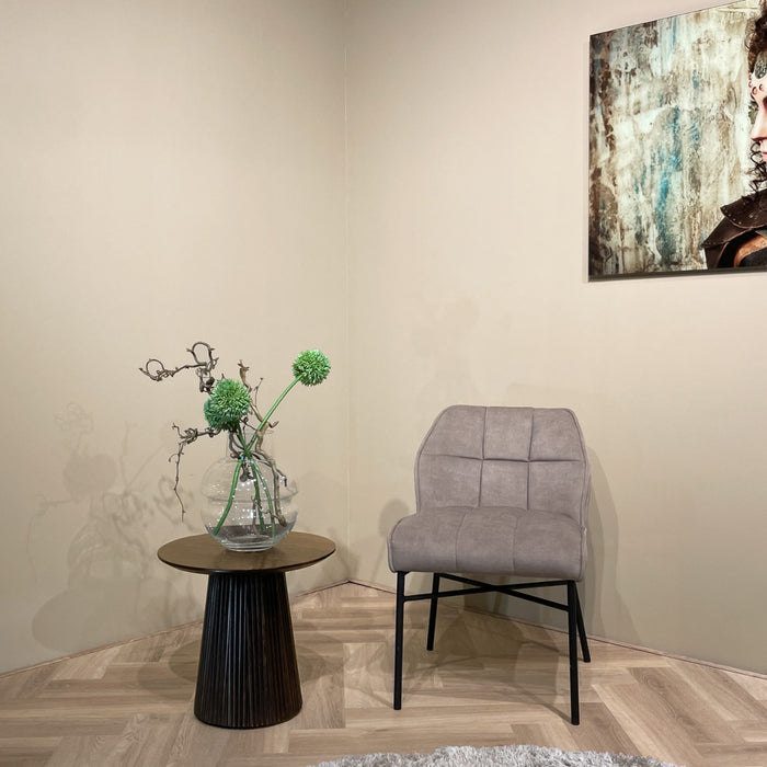 Salontafel Salvator Mangohout Bruin 50 cm 50x50x46 cm-Salontafels-Livingfurn