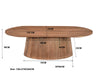 Salontafel Salvator Mangohout Bruin 70x120 cm-Salontafels-Livingfurn
