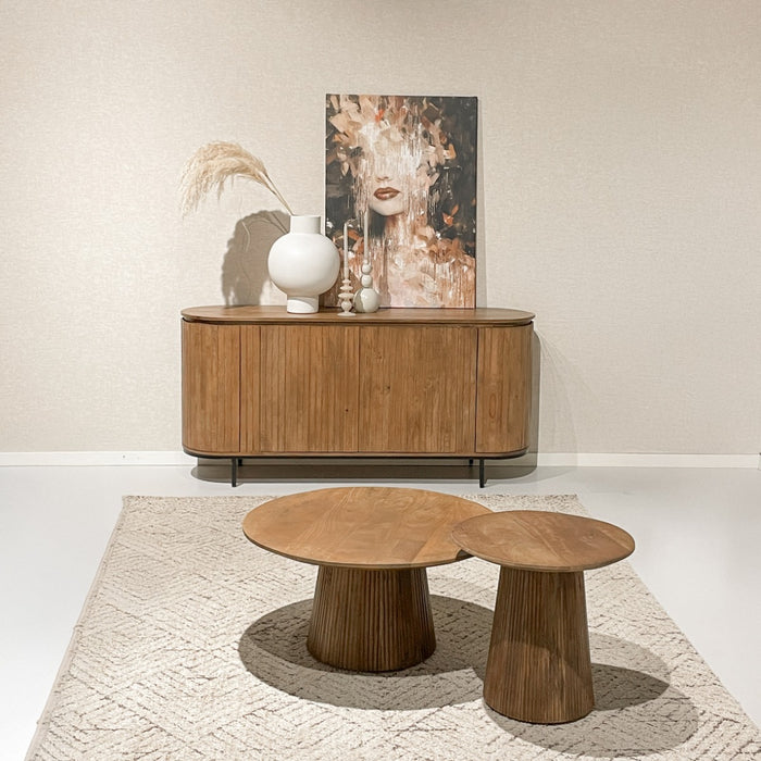Salontafel Salvator Mangohout Bruin 80 cm 80x80x38 cm 20000-Salontafels-Livingfurn