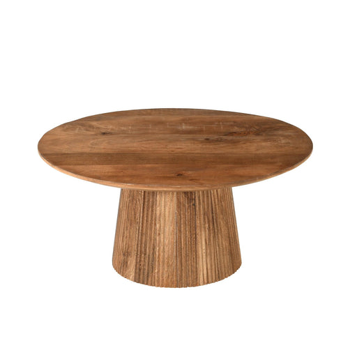 Salontafel Salvator Mangohout Bruin 80 cm 80x80x38 cm-Salontafels-Livingfurn