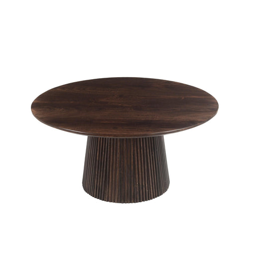 Salontafel Salvator Mangohout Bruin 80 cm 80x80x38 cm-Salontafels-Livingfurn