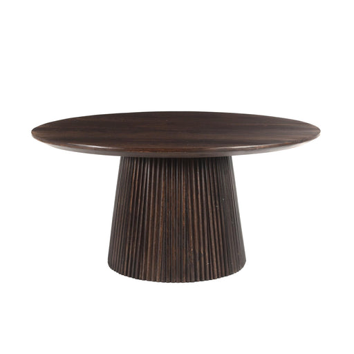 Salontafel Salvator Mangohout Bruin 80 cm 80x80x38 cm-Salontafels-Livingfurn