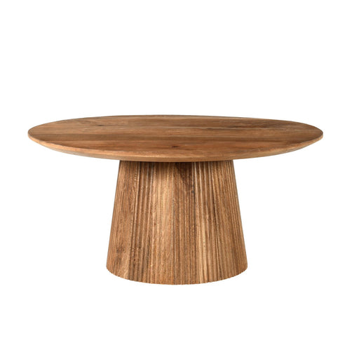Salontafel Salvator Mangohout Bruin 80 cm 80x80x38 cm-Salontafels-Livingfurn