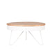 Salontafel Saran Wit Metaal 80 cm Rond 80x80x43 cm-Salontafels-LABEL51