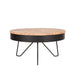 Salontafel Saran Zwart Metaal 80 cm Rond 80x80x43 cm-Salontafels-LABEL51