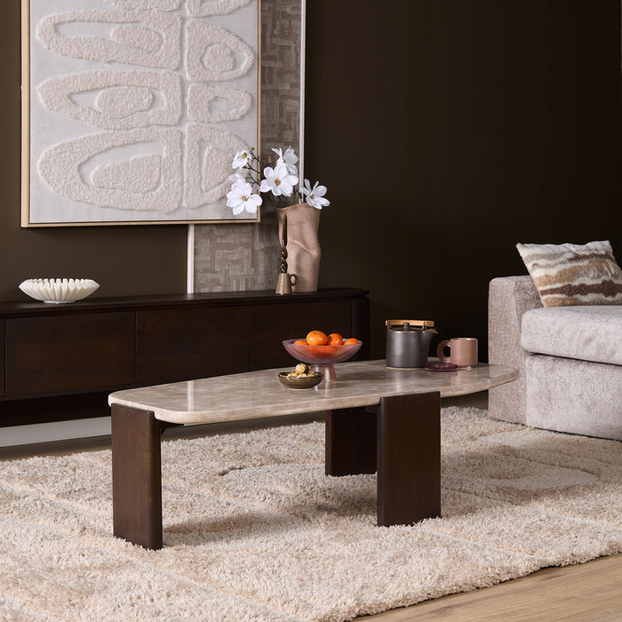 Salontafel Silva Bruin Mangohout 130x65 cm-Salontafels-Starfurn