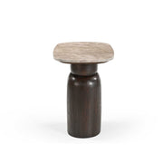 Salontafel Silva Bruin Mangohout 56x36 cm-Bijzettafels-Starfurn