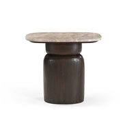Salontafel Silva Bruin Mangohout 56x36 cm-Bijzettafels-Starfurn