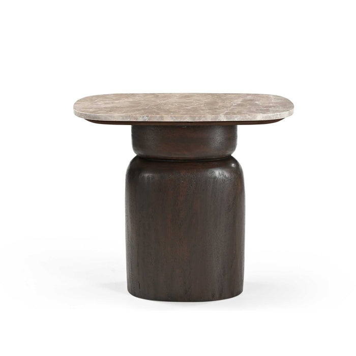 Salontafel Silva Bruin Mangohout 56x36 cm-Bijzettafels-Starfurn