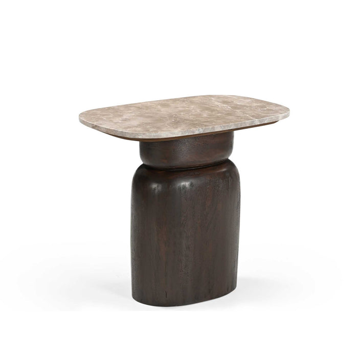 Salontafel Silva Bruin Mangohout 56x36 cm-Salontafels-Starfurn