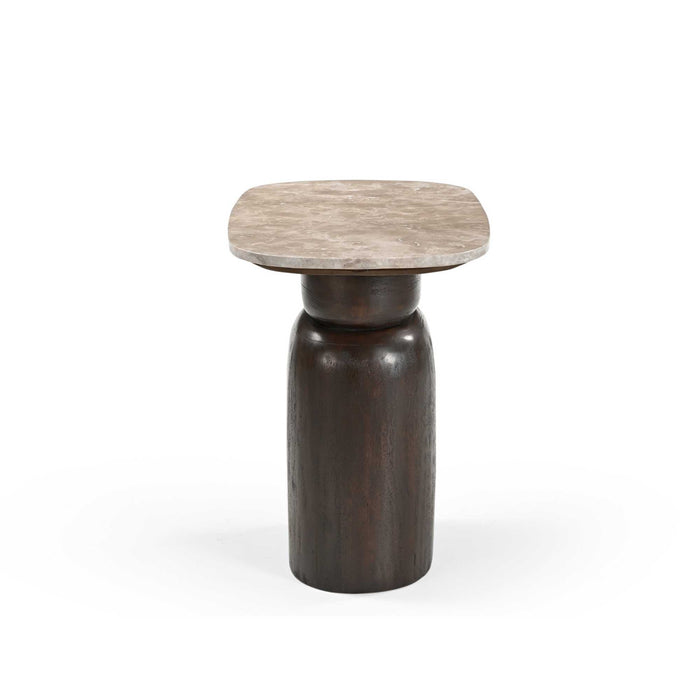 Salontafel Silva Bruin Mangohout 56x36 cm-Salontafels-Starfurn