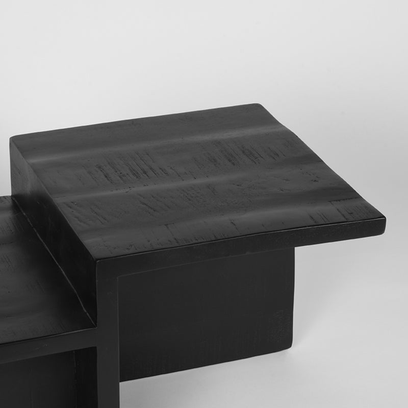 Salontafel Skip Zwart Mangohout 90 cm 90x50x40 cm-Salontafels-LABEL51
