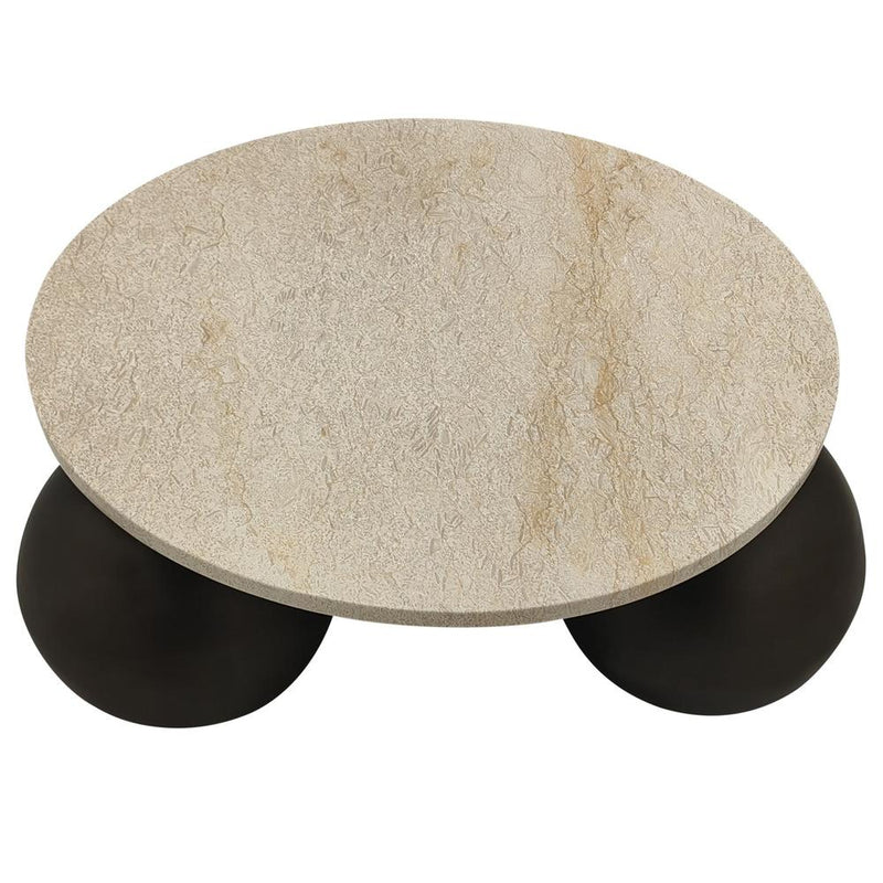 Salontafel Skippy Marmer Beige 85 cm-Salontafels-PTMD