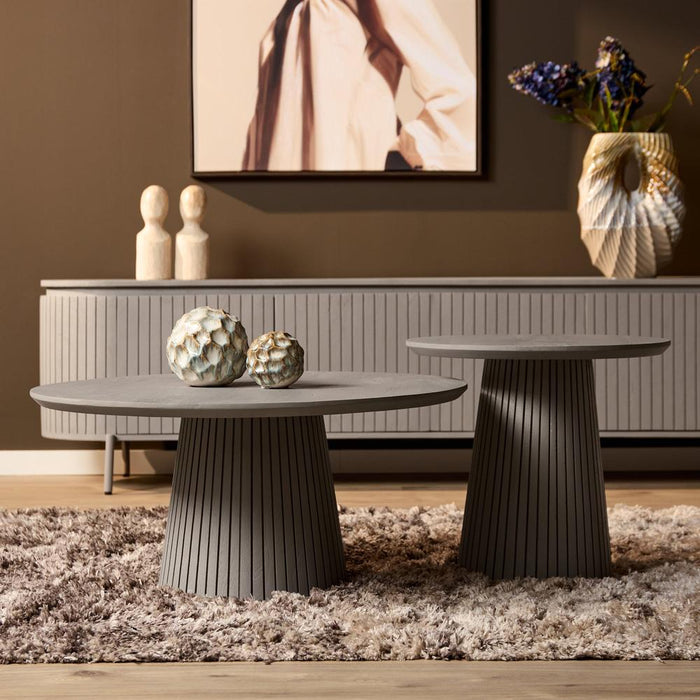 Salontafel Solana 80 cm Taupe 80x80x38 cm-Salontafels-Starfurn