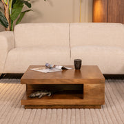 Salontafel Square Nature Smooth Mangohout 80 cm 80x80x30 cm-Salontafels-LABEL51