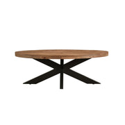 Salontafel Sturdy Mangohout Naturel hout 130x70 cm-Salontafels-Livingfurn