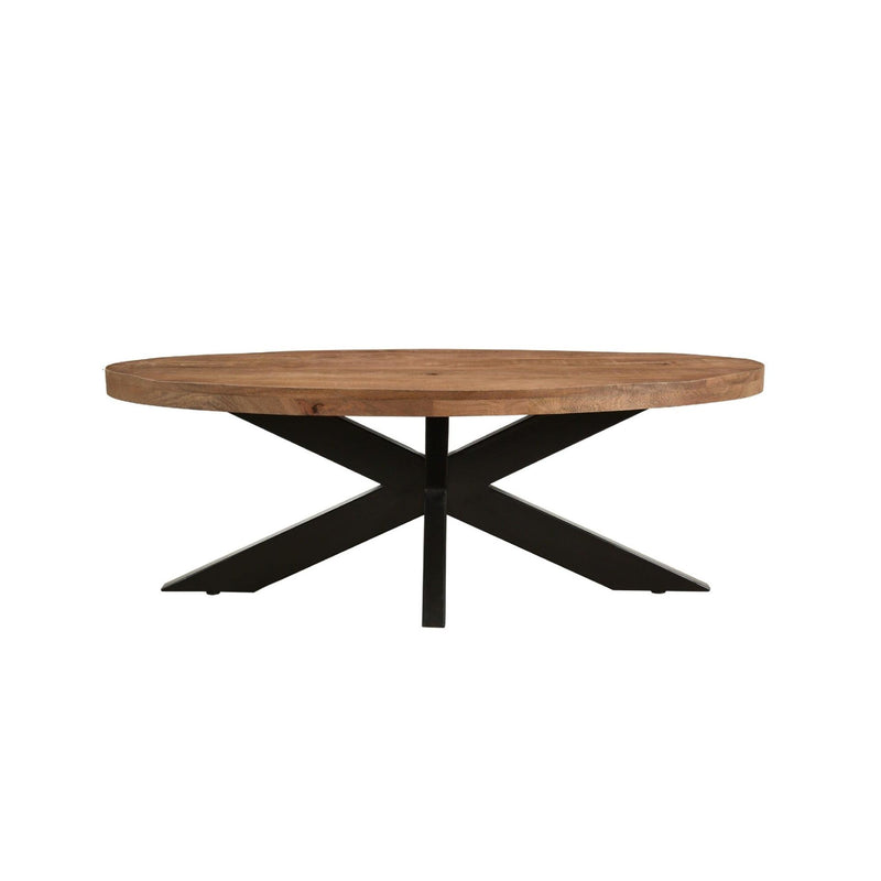 Salontafel Sturdy Mangohout Naturel hout 130x70 cm-Salontafels-Livingfurn